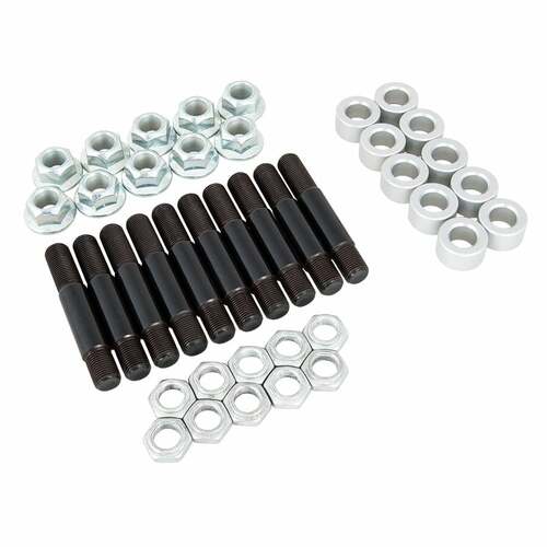 Strange ,Axle Studs, Screw-In, 5/8 in.-18 RH, 3.50 in. Length, Lug Nuts, .688 in. Aluminum Washers, Kit