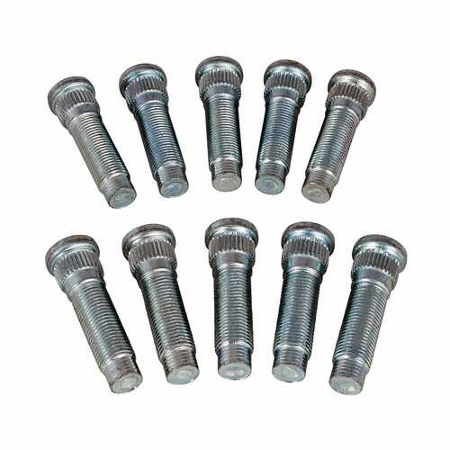 Strange ,Axle Studs, Press-In, 1/2-20 in. RH, 0.615 in. Knurl, Set of 10