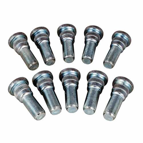 Strange ,Axle Studs, Press-In, 1/2-20 in. RH, 0.673 in. Knurl, Set of 10