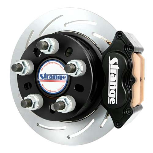 Strange ,Disc Brakes, Rear, '57-'64 Olds, 2 Piece Stainless Rotor, Hard Pads, 1 Piece Rotor, Kit