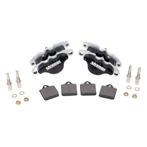Strange ,Single Piston Caliper, Slider Assembly, & Pads, Pair