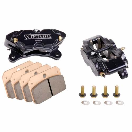 Strange ,Strange directional four piston calipers w/ DRM-40 pads- pr