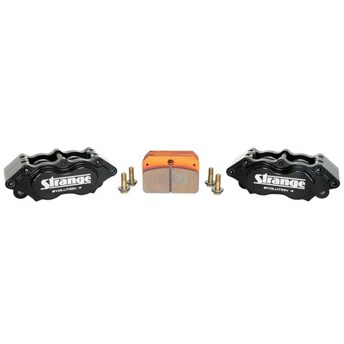 Strange ,Strange four piston billet calipers w/ high heat pads- pr