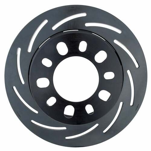 Strange ,Brake Rotor, 2-piece, Slotted Surface, Steel, Black Zinc Plated, 11.25 in. O.D, Driver Side Rear, Each