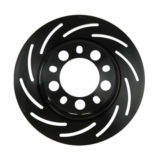 Strange ,Brake Rotor, 11.25 in, Slotted, Black, Front Left, Each