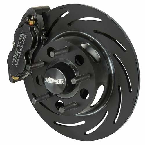 Strange ,Disc Brakes, Front, 2015-20 Mustang, 4 1/2 in. Black Caliper, 1 Piece Rotor, Kit