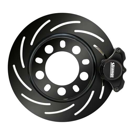 Strange ,Disc Brake kit, Front, Drag Racing, Slotted Surface, Solid 1 Piece Rotor, Aluminum Caliper, 2 Piston.Semi Metallic Brake Pads,Chevy,Kit