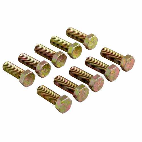 Strange ,Ford 9 in. Ring Gear Bolts ( 7/16 in.-20 X 1.250 in.)- 10 Pcs.