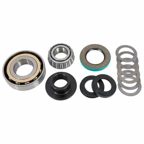 Strange ,Pinion Support, 5-Bolt, Aluminum, Clear Anodized, Strange, 28-Spline, 35-Spline, Each