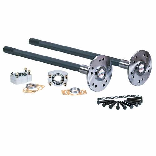 Strange ,86-93 Ford 8.8 Pro Race axles, c-clip elim. kit, & 1/2" stud kit