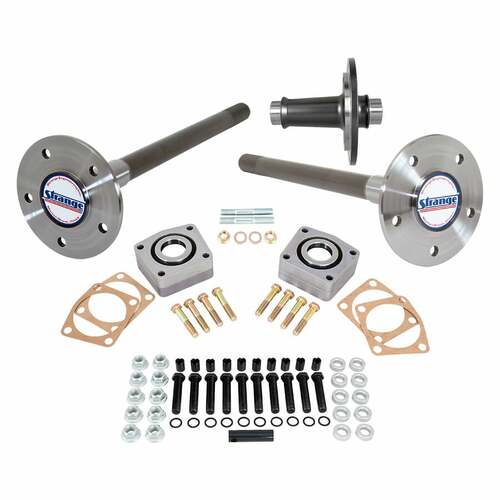Strange ,Axle Kit, Hy-Tuf, 33 Spline Axles, Bearings, C-Clip Eliminators, 5/8 in. Studs, 8.2/8.5/12 Bolt, GM Small Housing, Kit