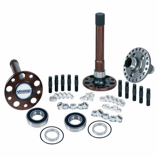 Strange ,40 spline solid axles, 3.350" brgs., 5/8" stud kit, & spool