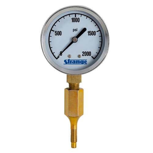 Strange ,Brake Pressure Gauge, 0-2000 psi, Includes Bleeder Adapter, Each