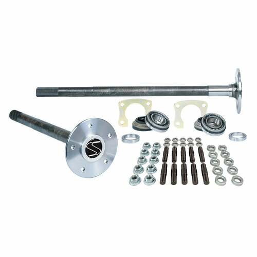 Strange ,35 Spline Alloy Axles, Retainer Plates, Bearings, & 5/8 in. Stud Kit