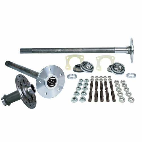 Strange ,35 spl. Alloy axles, retainer plates, bearings, 5/8" stud kit, & spool