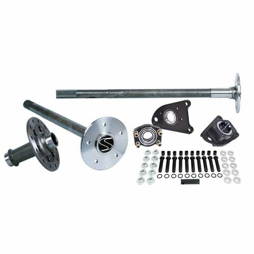 Strange ,94-04 Ford 8.8 35 spline Alloy axles, elim. kit, 5/8" stud kit, & spool