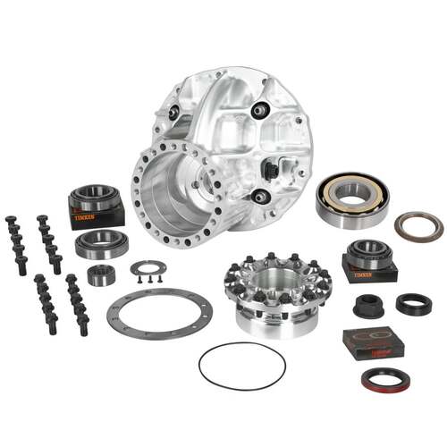 Strange ,Differential Case, 3.812" Billet case & ball brg sup pkg for 10" gear w/35 spline pinion