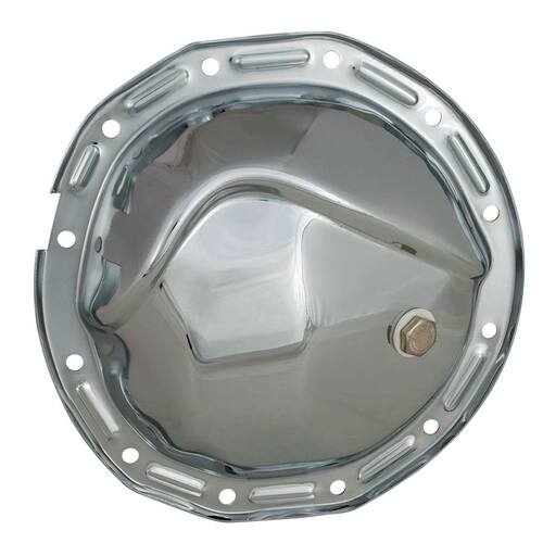 Strange ,Chevy 12 blt. car chrome rear end cover w/ gasket