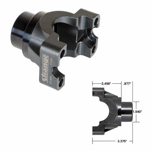 Strange ,Differential Yoke, Chromoly, 1350, 30 Spline, GM, 8.5 in. Each