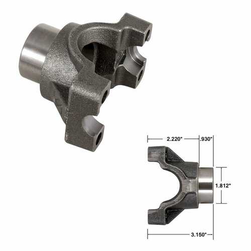 Strange ,Pinion Yoke, Cast Iron, 30-Spline, 1350-Style Joint, Ford, 8.8 in, Each