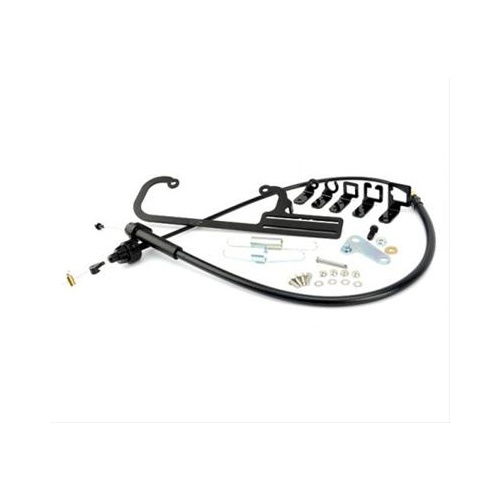 TCI Kickdown Cable, Throttle and TV Bracket, Holley Carburetors, Steel, Black Powdercoated, GM, Kit