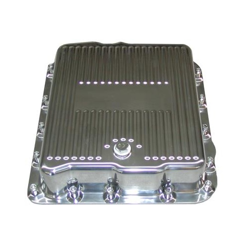 TCI Automatic Transmission Pan, Stock, Aluminum, Polished, GM, 700R4, 4L60E, Kit