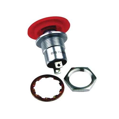 TCI Switch, Push Button, Momentary, Trans-Brake, Plastic, Red, 10 Amps, Each