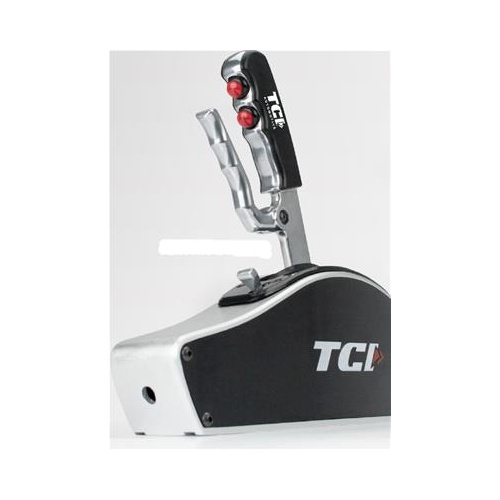 TCI Automatic Transmission Shifter, Diablo Series, Cable Operated, Pistol Grip, With Cover, Two Buttons, Each