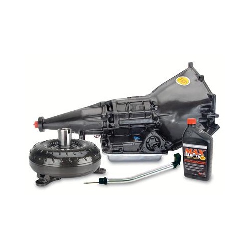 TCI Automatic Transmission, Forward Shift Pattern, Manual Valve Body, Includes 528321 Kickout Style Pan and 741125 Converter, For Chevrolet, Powerglid