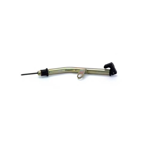 TCI Automatic Transmission Dipstick with Tube, Locking, Steel/Plastic, Gold Dichromate/Black, Dedenbear Powerglide
