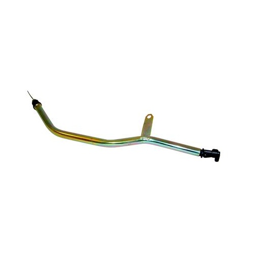 TCI Automatic Transmission Dipstick with Tube, Locking, Steel/Plastic, Gold Dichromate, Black, For Ford, C-6, Each