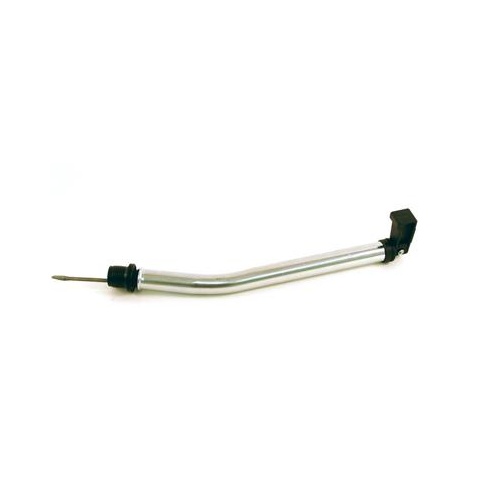 TCI Automatic Transmission Dipstick with Tube, Locking, Steel/Plastic, Gold Dichromate, Black, Shorty, Powerglide