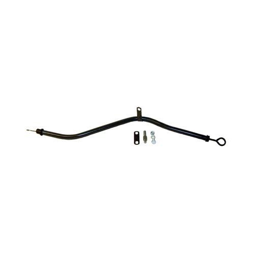TCI Dipstick with Tube, Transmission, Steel, Black, Locking, TH350, TH400, TH200, 200-4R, Each