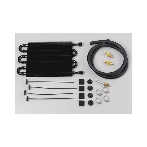 TCI Fluid Cooler, Transmission, Tube and Fin, Aluminum, Black, 7 1/2 in. x 12 3/4 in. x 3/4 in, Each