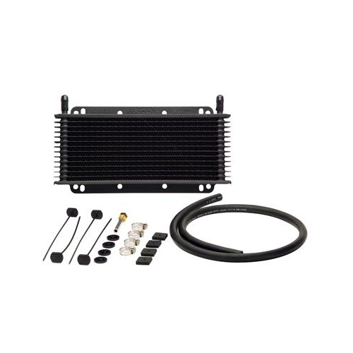 TCI Transmission Cooler, Max-Cool, Plate style, Aluminum, Black, 11 in. x 4 in. x 3/4 in, Each