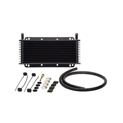 TCI Transmission Cooler, Max-Cool, Plate style, Aluminum, Black, 11 in. x 4 in. x 3/4 in., Each