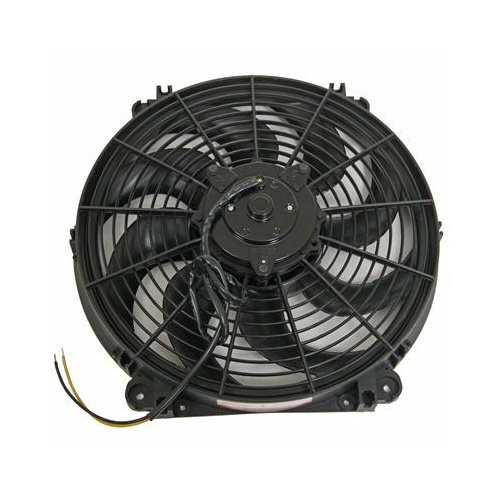 TCI Electric Fan, Single, 14 in. Diameter, Reversible, 1,350 cfm, Black, Plastic, Each