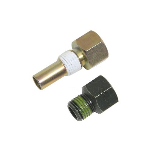 TCI Transmission Line Adapter Fittings, 1/4 in. 4L80E to -6 AN, 4L80E, 4L85E, 1997 -2008, Pair