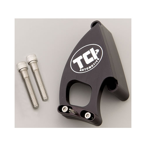 TCI Timing Pointer, Billet Aluminum, Black Anodized, Adjustable, 6.25 in. Damper, For Chevrolet, Big Block, Each