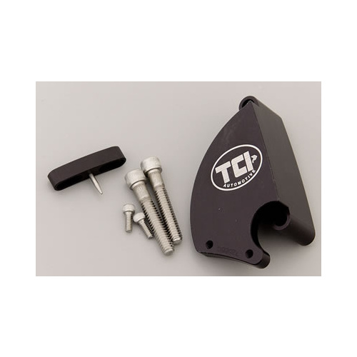 TCI Timing Pointer, Billet Aluminum, Black Anodized, Adjustable, 7.25 in. Damper, For Chevrolet, Big Block, Each