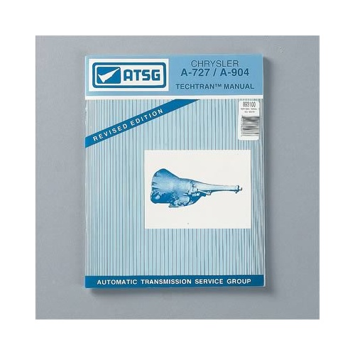 TCI Book, For Chrysler A727/A904 Techtran Manual-Revised Edition in, 80 Pages, Paperback, Each