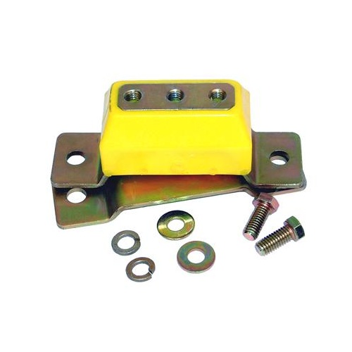 TCI Bushing, Transmission Crossmember Mount, Zinc Finish, Yellow, For Ford, Each