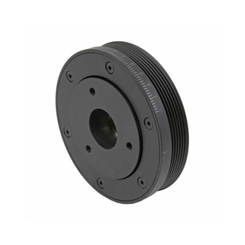Trick Flow Harmonic Damper, SFI 18.1 Rated, Internal Balance, Carbon Steel, Black Paint, For Ford 4.6L 2V, Each