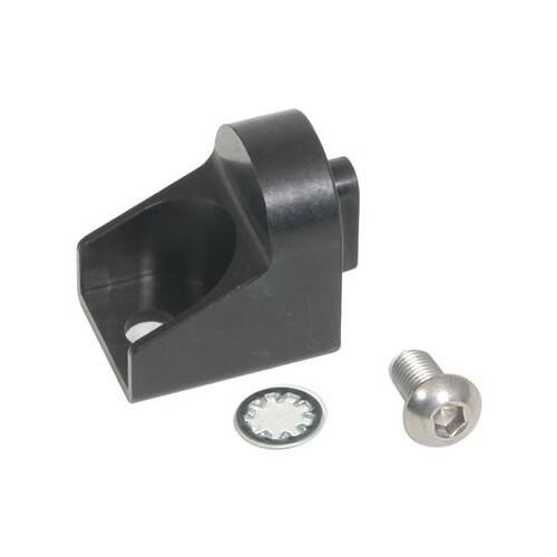 Trick Flow Throttle Cable Bracket, Aluminum, Black Anodized, Holley, 4150, 4160, Lokar Style Cable, Each