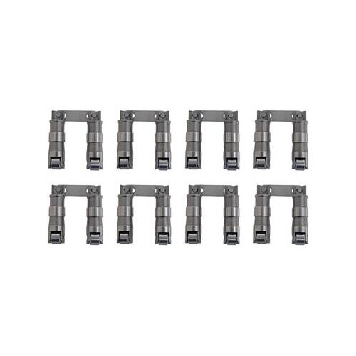 Trick Flow Lifters, Hydraulic, Retro-Fit Roller-Style, with Verticle Link Bars, For Chevrolet 262-400 and 348/409, Set of 16