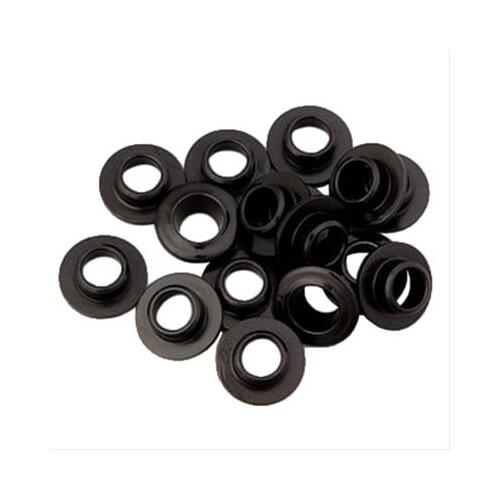 Trick Flow Valve Spring Retainers, 10 degree, Standard Style, Steel, 0.343 in. Stem Diameter, Set of 16