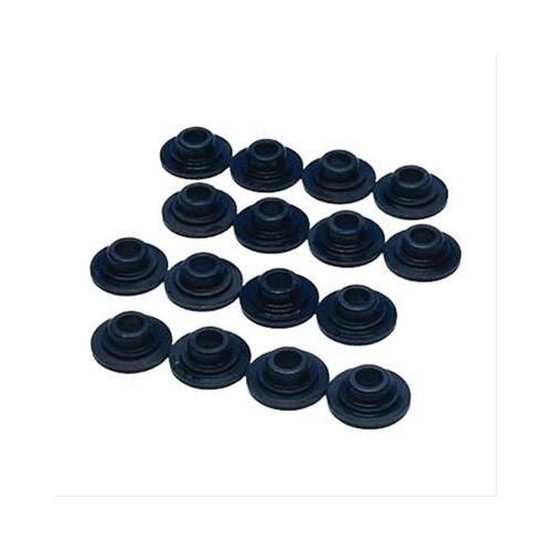 Trick Flow Valve Spring Retainers, 7 degree, Standard Style, Steel, 0.343 in. Stem Diameter, Set of 16