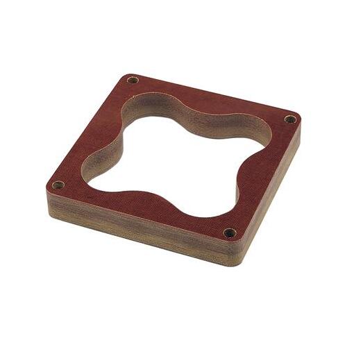 Trick Flow Carburetor Spacer, Phenolic, 1 in. Thick, Open Center Cloverleaf Pattern, Dominator Bore, Each