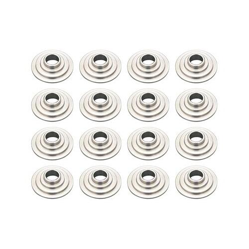 Trick Flow A460 Valve Spring Retainers, Titanium, 10 Degree, 1.625 in. OD, .640 in. Inside Diameter, Set of 16