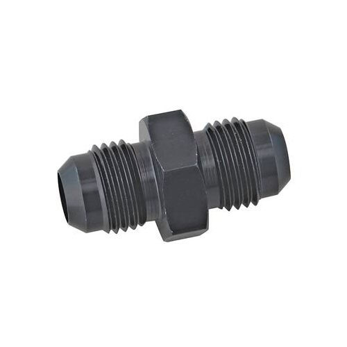 Trick Flow Fitting, Adapter, AN to AN, Straight, Aluminum, Black Anodized, -10 AN, -10 AN, Each